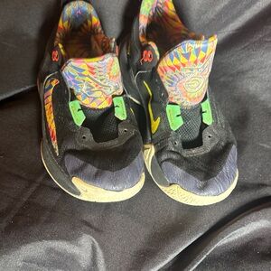 Nike Kids Sneakers with Black and Multicolor Design